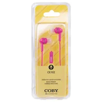 Fones de Ouvido Coby CE-102 - 3.5MM - com Microfone - Rosa Fones de Ouvido Coby CE-102 - 3.5MM - com Microfone - Rosa