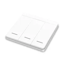 Interruptor de Parede 4LIFE Inteligente RF433 com 3 Botões RF1 - Branco