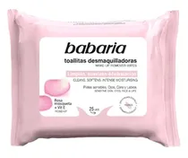 Lenço Demaquilante Babaria Rosa Mosqueta + Vitamina e (25 Unidades)