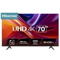 Smart TV LED de 70" Hisense 70A6H 4K Wi-Fi/Bluetooth/Google TV - Black
