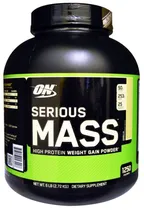 Optimum Nutrition Serious Mass Alta Proteína para Ganho de Peso- Vanilla 6LB (2,72 KG)