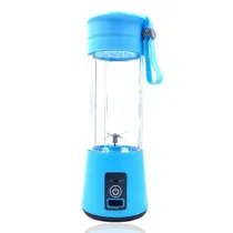 Mini Liquidificador Portátil Recarregável Juice Blend (K0011) 380ML / 2000MAH / 15000RPM - Azul