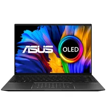 Notebook Asus Zenbook 14X Oled UM5401QA-KN056W, AMD Ryzen 7 5800H 3.20GHZ (4.40GHZ), 8GB Ram, 512GB SSD, Tela 14" WQ+ 2.8K Oled, Windows 11 64BIT, Espanhol, Jade Preto  Notebook As...