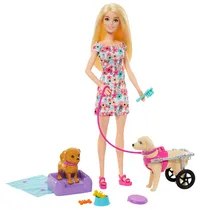 Boneca Mattel Barbie Passeio com Cachorrinho Deficiente