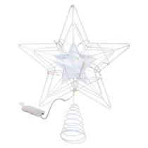 Estrela Árvore Natal Branca 20X26CM