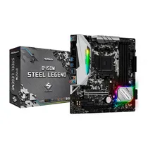 Placa Mãe Asrock B450M Steel Legend, Chipset AMD B450, Socket AM4, DDR4, Micro-ATX  Placa Mãe A...