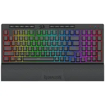 Teclado Gaming Sem Fio Redragon Shiva Pro 98 K515RGB-Pro Inglês USB com Backlight RGB - Preto