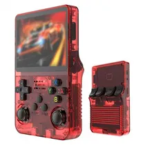 Console Portátil R36S, 64GB, 1GB Ram, SD, Tela 3.5", Vermelho