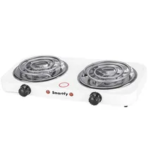 Fogão Elétrico Smartfy FG03W 2000W 220V 2 Bicos - White