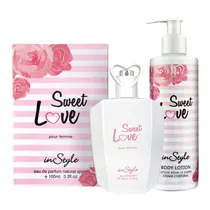 Kit Instyle Sweet Love Pour Femme - 2 Em 1 - Perfume Edp 100ML + Body Lotion 250ML