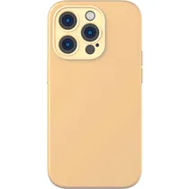 Estojo Protetor de Silicone + Protetor de Tela Da Série Liquid Silica Gel Baseus para iPhone 14 Pro - Sunglow (ARYT020510)