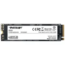 SSD Patriot P310, 480GB, M.2 Nvme, Leitura 1700MB/s, Gravação 1500MB/s, P310P480GM28