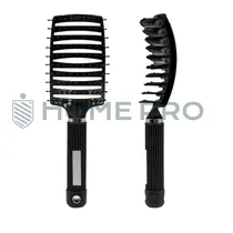 Escova de Pentear Cabelo e Desembaraçar Raquete Profissional - Preto