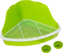 Banheiro Roedores 41.5 X 29 X 20CM Verde - Pawise Litter Pan 39034