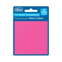 Notas Adhesivas Transparentes Tilibra Tili Notes 76 X 76 MM 3446 50 Hojas Surtido 1 Pieza  Notas Adhes...