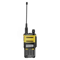 Rádio Walk Talk Baofeng UV-9R V1 Pro Dual Band LCD - Preto e Amarelo