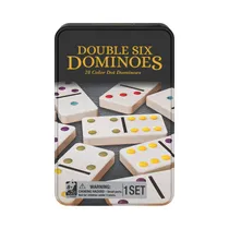Juego de Mesa Milan M-72253 Dominó Double-Six Color Dot