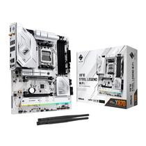 Placa Mãe AM5 Asrock X870 Steel Legend Wifi/DDR5/HDMI USB3.2