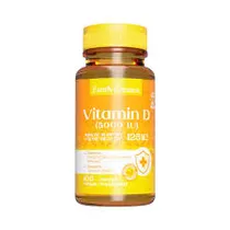 Earths Creation Vitamina D 5000 100 Caps Plastico Naranja