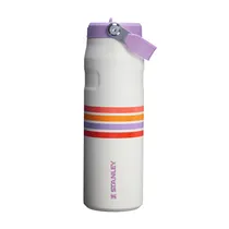 Garrafa Térmica Stanley The Aerolight Iceflow Flip Straw 10-11283-181 - 710ML - com Bico - Cream Lilac Stripe