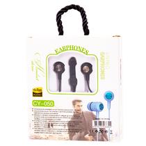 Fone de Ouvido com Fio CY-050 Earphone Extra Bass Aux 3.5MM - Preto