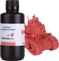 Resina Photopolymer para Impressora 3D Elegoo V1.0 Standard 500G - Maroon