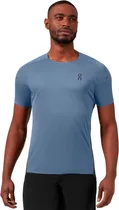 Camiseta On Running Performance-T 102.00291 Cerulean/Black - Masculina