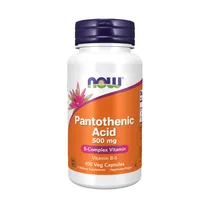 Vitamina Now Pantothenic Acid 500MG 100 Cápsulas