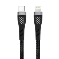 Cabo Yookie CB65 - 30W - Tipo c/Lightning - 1 Metro - Preto