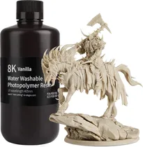 Resina 8K Photopolymer para Impressora 3D Elegoo Water Washable 1KG - Vanilla