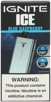 Vape Descartável Ignite V400 Ice Blue Raspberry 40000 Puffs