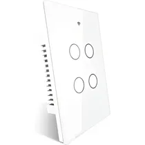 Interruptor de Luz Inteligente Moes ZS-US4 Zigbee 4 Botões - Branco