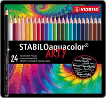 Lápis de Cor Stabilo Aquacolor Arty 1624-5 (24 Unidades)