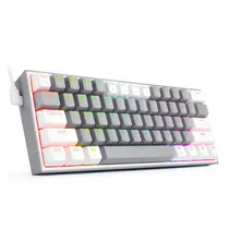Teclado Redragon Fizz-Pro K617-R Mechanical/Red/Inglês - Gray/White