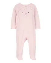 Carters Enterizo Conejo Rosa Rayas 6M