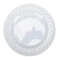 Prato Raso Melamina Branco 25,5CM