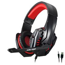 Fone Gamer Satellite AE-369R / com Fio - Preto / Vermelho