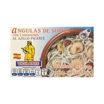 Vigilante Angulas de Surumi Con Camarones Al Ajillo Picante 110G
