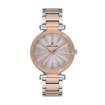 Relogio Analogico Feminino Daniel Klein Premium DK.1.12546-4 - Rosa Ouro/Prata