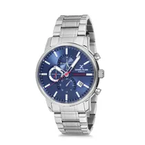 Relógio Analógico Masculino Daniel Klein Exclusive DK12213-2 - Prata e Azul