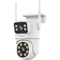 Camera de Segurança Xion XI-CCTV62 / Dual Camera / Wifi / 3MP +3MP / Microfone / Alarma / Detecção Humana / Visao Noturna - Branco