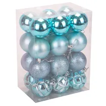 Bolas de Natal Decoração para Árvore Azul