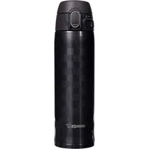 Garrafa Zojirushi SM-TAE48BZ Inox 480ML Ichimatsu - Preto