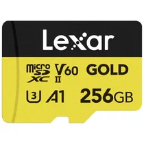 Memória Micro SDXC Uhs-II Lexar Gold Professional 256GB 280-180MB/s