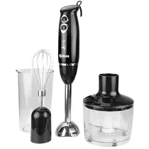 Mixer Krab KBMX31 3 Em 1 600 Watts + Batedor Fuê + Processador de Alimentos 220 - 240V ~ 50/60HZ - Preto/Prata