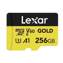 Mem Micro SD 256GB Lexar Professional Gold V60 280-180MB/s C10 (LMSGOLD256G-BNNNG)