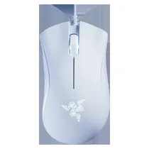 Mouse Gamer Razer Deathadder Essential com Fio 6400 Dpi - Branco RZ01-03850200-R3U1