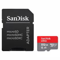 Cartão de Memória Micro SD Sandisk Ultra 512GB 150MBS - SDSQUAC-512G-GN6MA