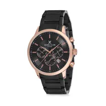 Relógio Analógico Masculino Daniel Klein Exclusive DK12152-4 - Preto e Dourado