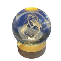 Lâmpada Esfera de Mesa Xtrad SH-071 - Golfinhos